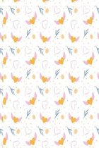 Orange hearts with wings