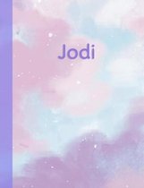 Jodi: Personalized Composition Notebook - College Ruled (Lined) Exercise Book for School Notes, Assignments, Homework, Essay
