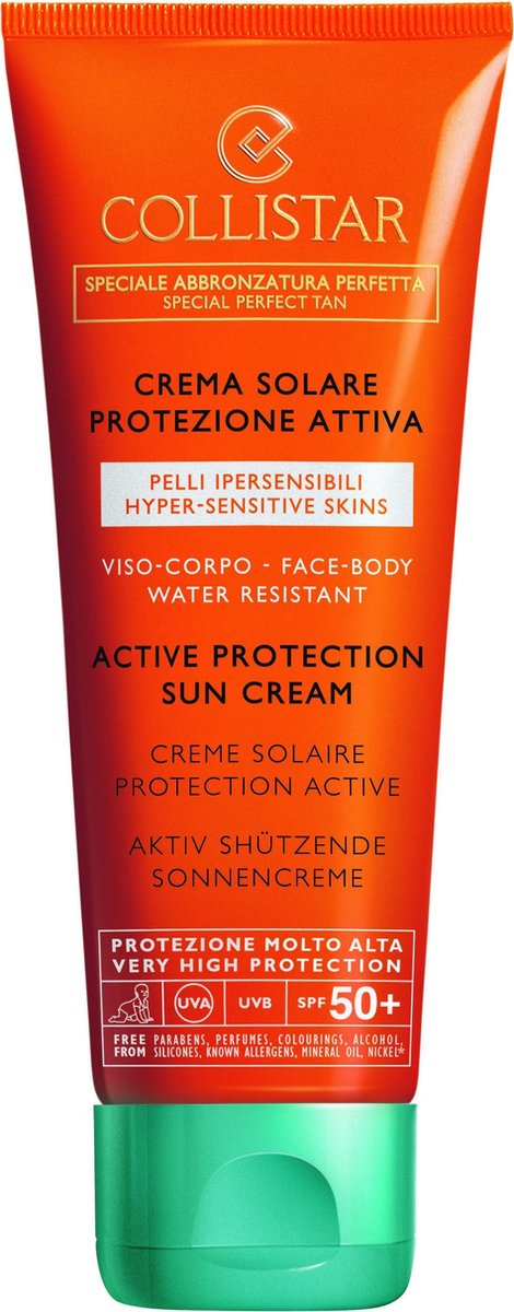 Goedkoopste Collistar Active Protection Sun Cream Zonnecrème - SPF 50 - 100 ml