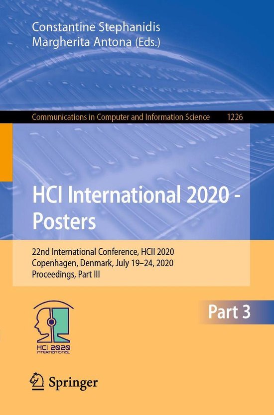 Springer Nature Proceedings Computer Science 3 - HCI Interna ... - cover