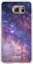 Samsung Galaxy S6 Hoesje Transparant TPU Case - Galaxy Stars #ffffff