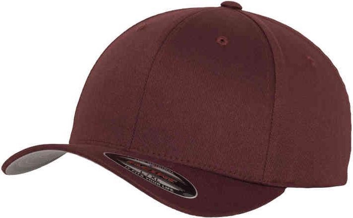Urban Classics Flexfit pet -2XL- Wooly Combed Bordeaux rood