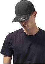 Flexfit garment washed cotton dad hat (6997) Black S/M
