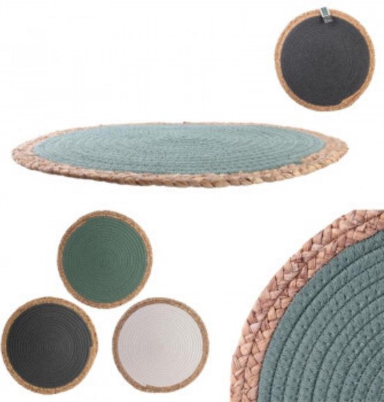 Placemats 6 stuks Wit Handgemaakt Tafelonderzetter