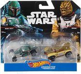 Star Wars Boba Fett VS. Bossk – Hot Wheels 1:64 Modelauto - Schaalmodel - Miniatuurauto - Model auto