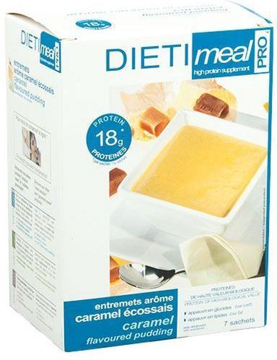Goedkoopste Dieti Caramel Shake/Pudding - 7 stuks - Maaltijdvervanger