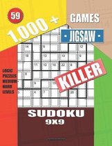 1,000 + Games jigsaw killer sudoku 9x9: Logic puzzles medium - hard levels