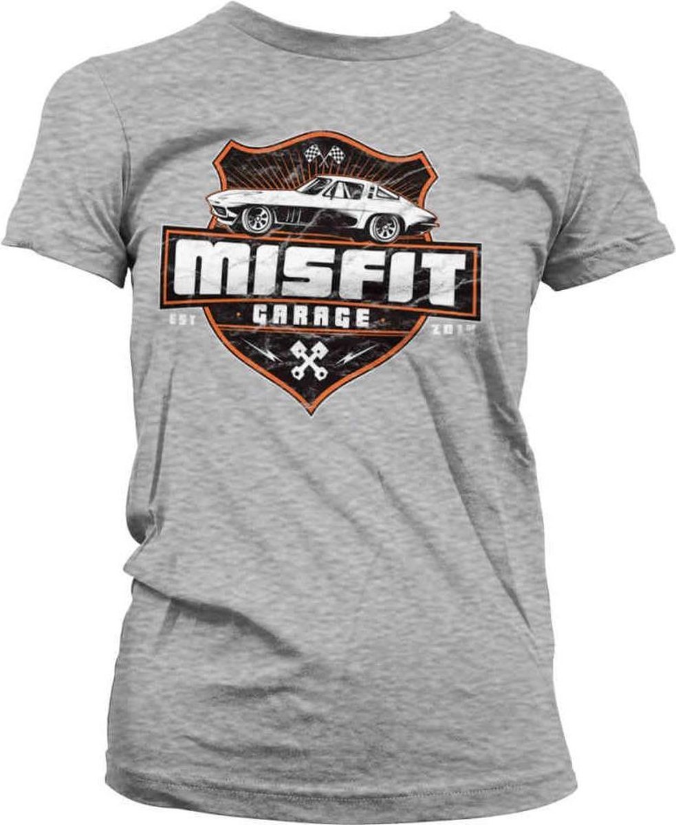 Misfit Garage Dames Tshirt -2XL- Vette Grijs