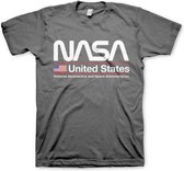 NASA Heren Tshirt -L- United States Grijs
