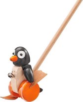 Selecta Spielzeug Duwstok Pinguin Pingo Junior 56 Cm Hout Zwart/naturel