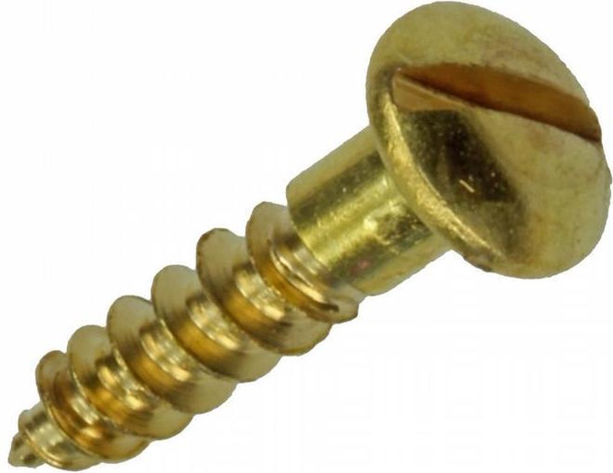 DRESSELHAUS Houtschroef platte kop 2,0x8 mm sleuf DIN 97 galv. verzinkt, 100 stuks kopen