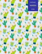 Graph Paper Notes 110 Pages: Cactus Notebook for Professionals and Students, Teachers, Architects, Scientists, Engineers, and Writers - Succulent L