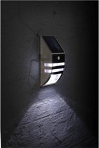 Éclairage de jardin LED à énergie solaire - applique - Éclairage extérieur - avec détecteur de mouvement - lampe d'extérieur - Solar - éclairage de Jardin - acier inoxydable
