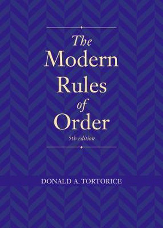 The Modern Rules of Order, Fifth Edition - cover