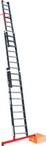 Smart level ladder met Topsafe Systeem 3-Delig - 3x12 treden