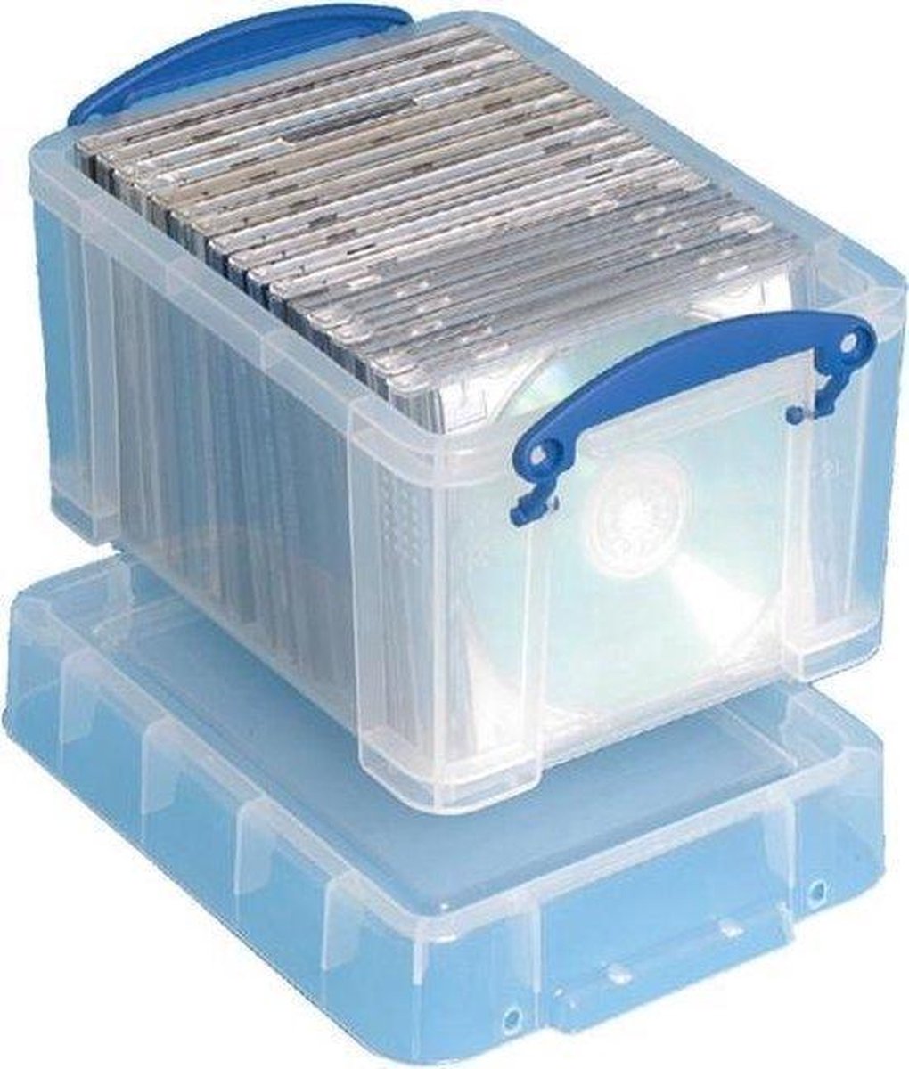 Boîte De Rangement Really Useful Box 9 Litres, Transparente, 39,5 X 25,5 X 20,5 Cm, Empilable