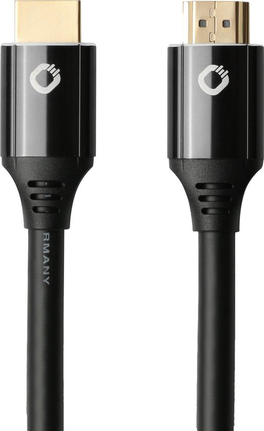 Oehlbach HDMI gecertificeerd 2.1 - [1x HDMI-stekker - 1x HDMI-stekker] 1,5 meter zwart
