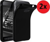 Geschikt voor Samsung Galaxy Xcover 4 hoes TPU Siliconen Case Cover 2 stuks Zwart Hoesje Pearlycase