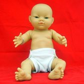 The Doll Factory Babypoppen Aziatisch Jongetje 43 cm