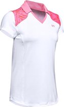 Under Armour Zinger Blocked Polo-White / Lipstick / Lipstick