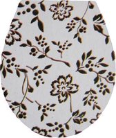 Reinhard | Toiletbril Sticker Donkere Bloemen 32 x 38 cm
