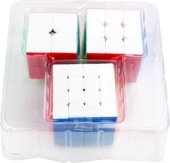 Thumbnail van een extra afbeelding van het spel Speed Cube set, 2x2, 3x3, 4x4, breinbreker