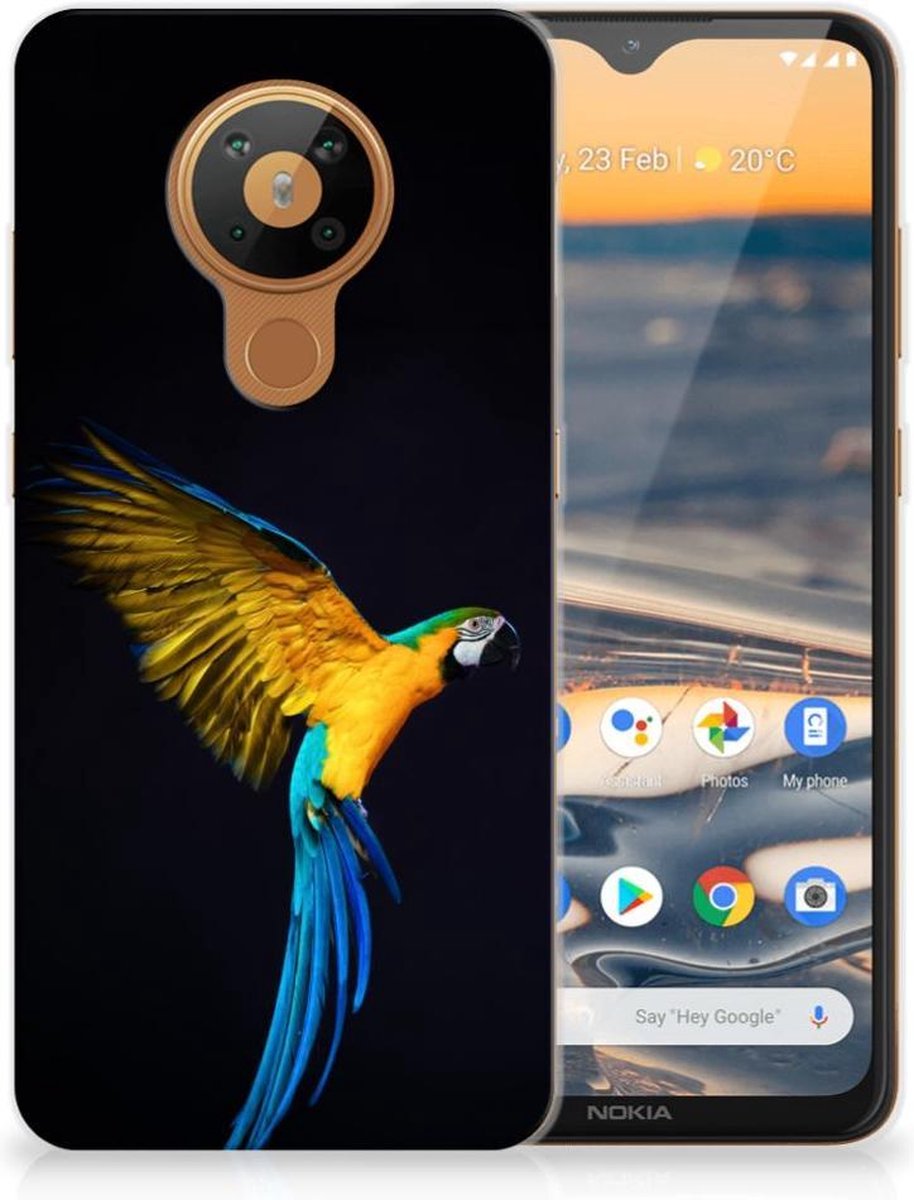Nokia 5.3 TPU Hoesje Papegaai