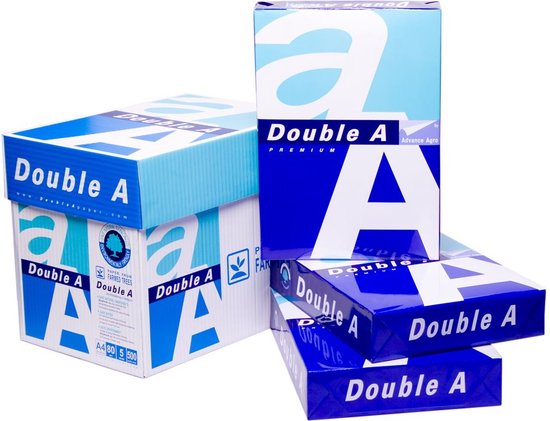 Papier d'impression Double A - A4 - 1 BOÎTE - 5 paquets x 500