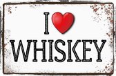 Wandbord - I Love Whiskey
