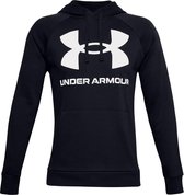 Under Armour - UA Rival Fleece Big Logo HD - Noir / / White Onyx - Homme - Taille L