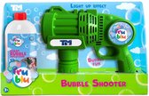 Set Fru Blu Bubble Shooter Mega Blaster bubbelpistool en 0,5 liter vloeistof