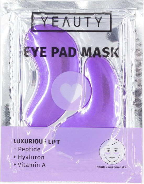 Foto: Yeauty luxurious lift eye pad mask oorgpads tissue oogmasker oogkussentjes met peptiden hyaluronzuur en vitamine a 1 paar 