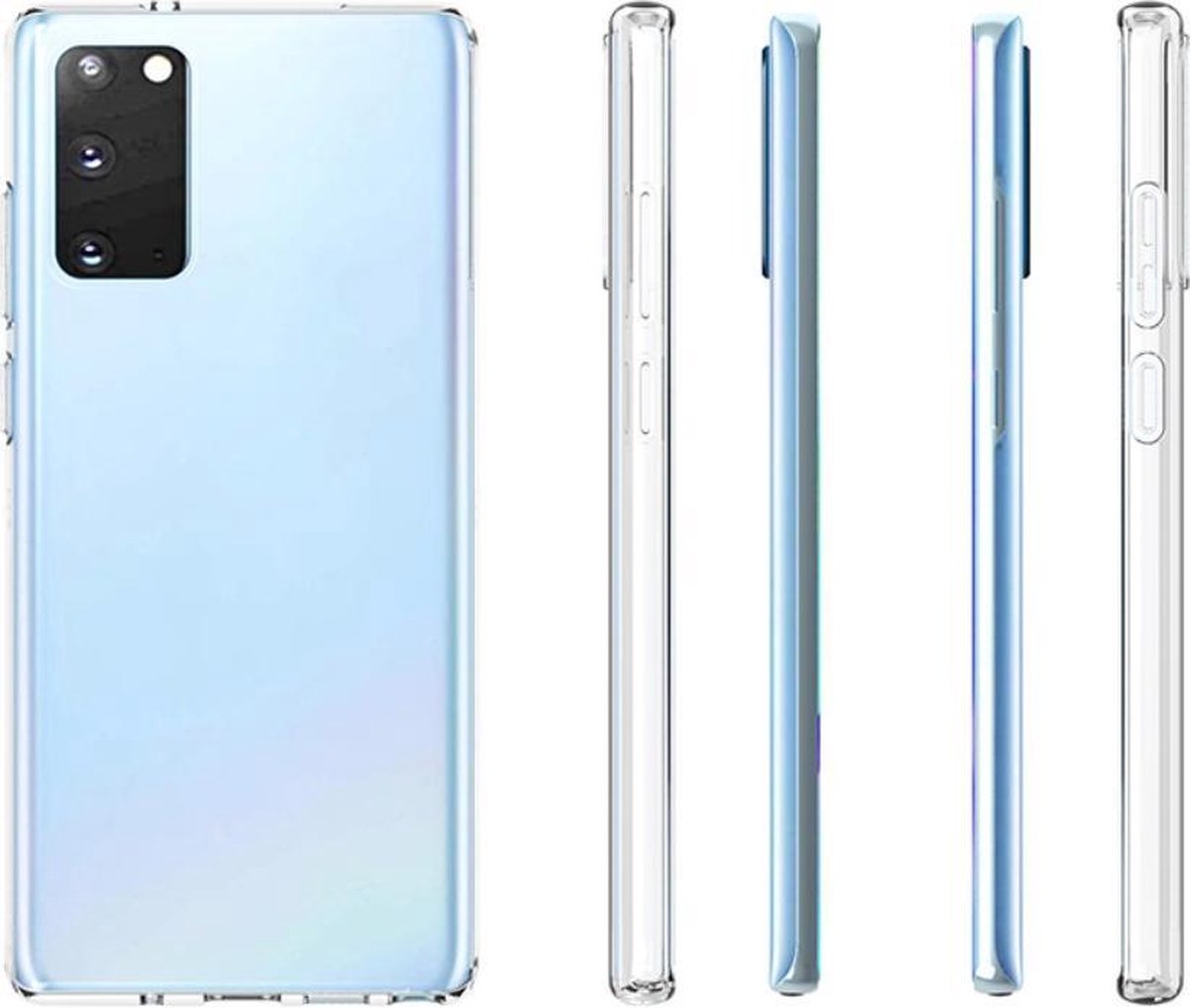Backcase Samsung Note 20 TPU Siliconen Hoesje Doorzichtig