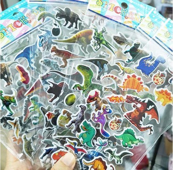 1000 stickers - 50 Stickervellen Voor Kinderen en Peuters - 3D Foam Stickers - Merkloos