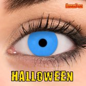 Halloween Actie Kawaeyes Kleurlenzen Full Blue - Incl. Lenzenvloeistof en Lenzendoosje