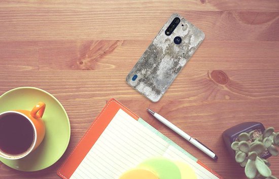 Coque pour Motorola Moto G8 Power Lite TPU étui Beton