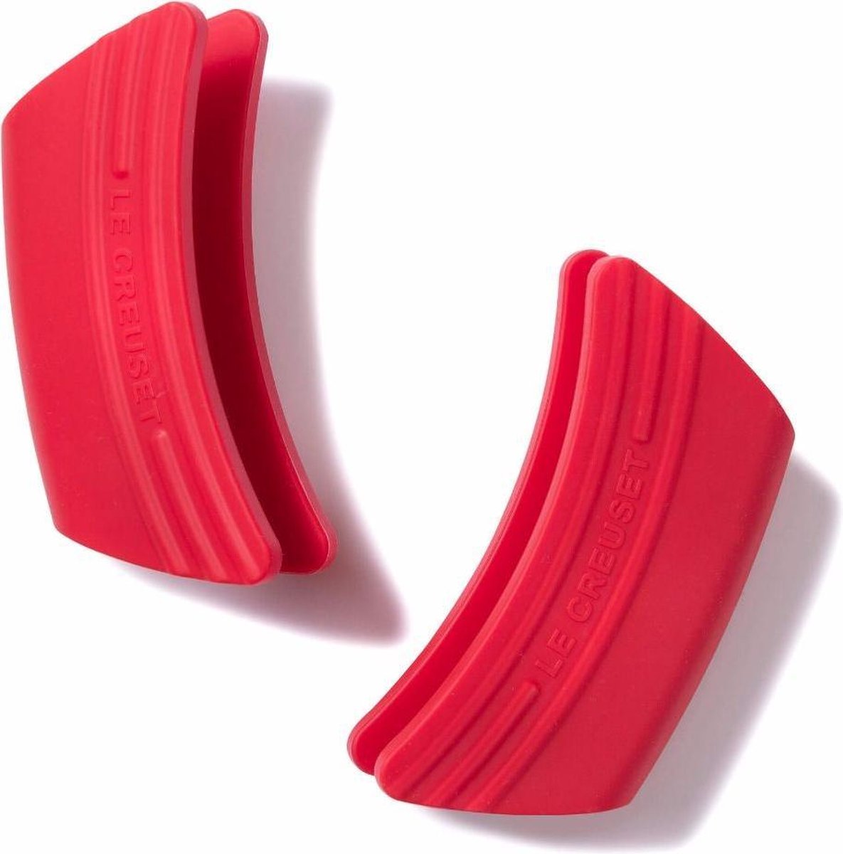 Le Creuset Siliconen Set Van 2 Handvaten Kersenrood 12 x 6 cm