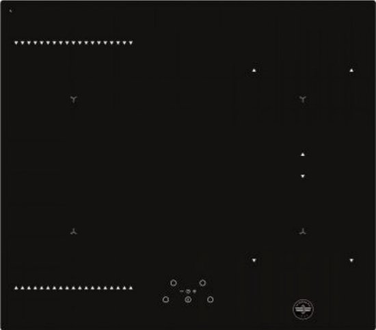 Bertazzoni La Germania P604IC1B2NE kookplaat Zwart Ingebouwd 60 cm Inductiekookplaat zones 4 zone(s)