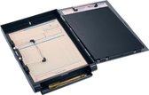 Klembordkoffer oic 83353 A4 kopklem en zij-opening grijs