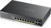 Zyxel GS2220-10HP-EU0101F commutateur réseau Géré L2 Gigabit Ethernet (10/100/1000) Connexion Ethernet, supportant l'alimentation via ce port (PoE) Noir