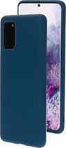 Mobiparts Siliconen Cover Case Samsung Galaxy S20 Plus 4G/5G Blueberry Blauw hoesje