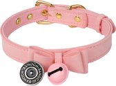 Banoch - Collar Catbell Pink - Halsband Strik Roze