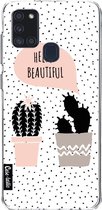 Casetastic Samsung Galaxy A21s (2020) Hoesje - Softcover Hoesje met Design - Cactus Dream Print