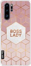 Casetastic Huawei P30 Pro Hoesje - Softcover Hoesje met Design - Boss Lady Print