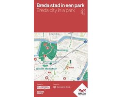 Breda stad in een park kaart