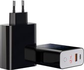 Baseus Mirror Lake Digital Display Quick Charger USB 3.0 + USB C 18W