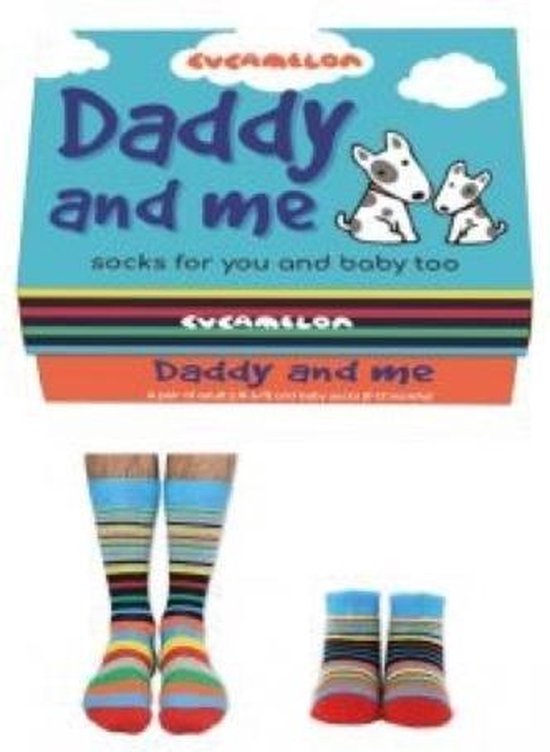 Cadeaudoosje met vader / kind sokken - Daddy and Me
