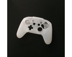 Silicone Hoes / Skin geschikt voor Nintendo Switch Pro Controller Transparant