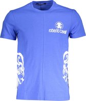 Roberto Cavalli T-shirt Blauw L Heren