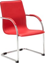 Clp Melina Bezoekersstoel - Kunstleer - rood